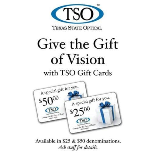 Give the Gift of Vision counter card