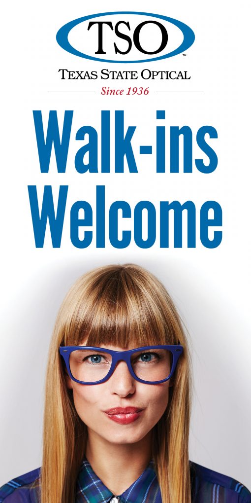 WALK INS WELCOME BANNER